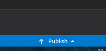 Updated for 2019: Remove the 'Publish' button from the Visual Studio status bar