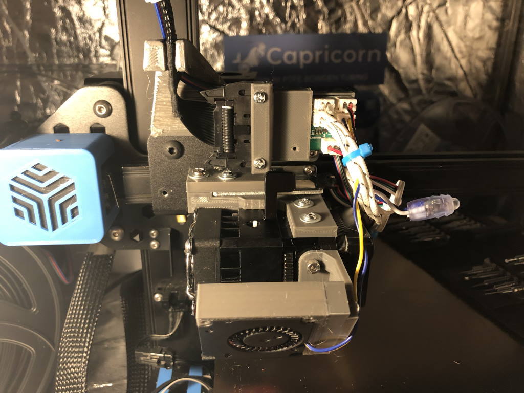 BIQU H2 extruder mounted to the Creality CR-6
