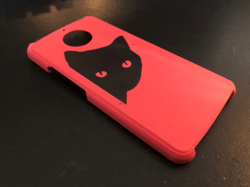 Mobile phone case - filament insert/inlay
