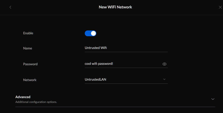 Unifi - VLAN configuration for wifi network